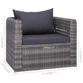 Scaun de gradina cu perne