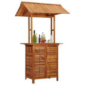 Masa de bar exterior cu acoperis