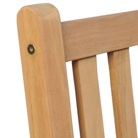 Scaune gradina, perne gri model carouri, 2 buc., lemn masiv tec