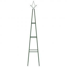Suporturi plante gradina 2 buc. verde inchis 35x35x195 cm fier