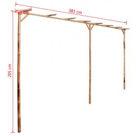 Pergola din bambus 385 x 40 x 205 cm