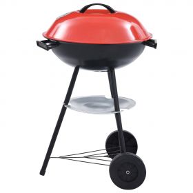 Gratar pe carbuni tip ceainic XXL portabil cu roti