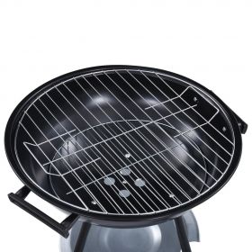 Gratar pe carbuni tip ceainic XXL portabil cu roti