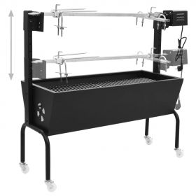 Gratar cu rotisor electric