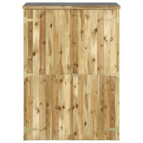 Magazie de unelte de gradina 123x45x171cm lemn masiv pin tratat
