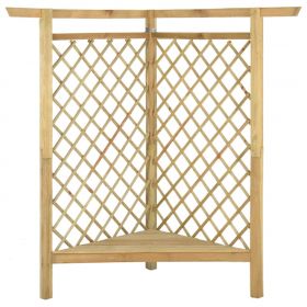 Pergola de colt cu bancheta