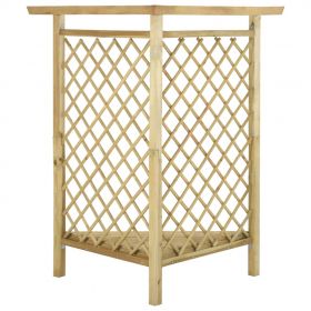 Pergola de colt cu bancheta
