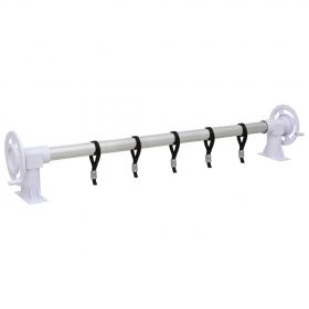 Derulator de prelata pentru piscina cu baza din plastic