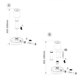 Skimmer vertical pentru suprafata apei iazului