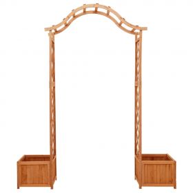 Pergola de gradina cu jardiniera