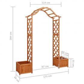 Pergola de gradina cu jardiniera