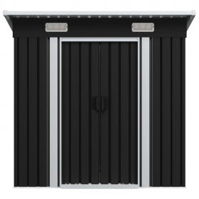 Magazie de gradina din metal verde