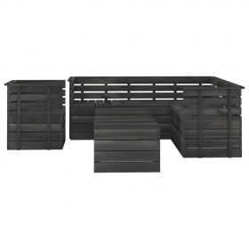 Set mobilier gradina paleti cu perne 8 piese lemn masiv pin