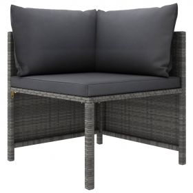 Set mobilier de gradina cu perne Gri