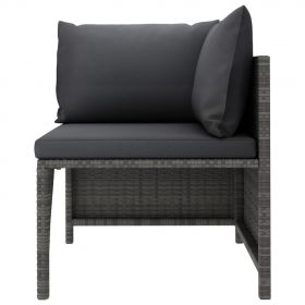 Set mobilier de gradina cu perne Gri