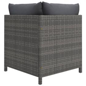 Set mobilier de gradina cu perne Gri