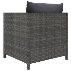 Set mobilier de gradina cu perne Gri