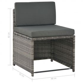 Set mobilier de exterior cu perne