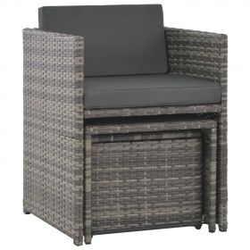 Set mobilier de exterior cu perne