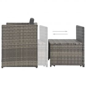 Set mobilier de exterior cu perne