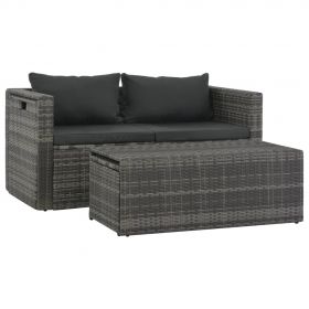 Set mobilier de gradina cu perne