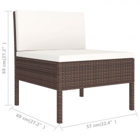 Set mobilier de gradina cu perne