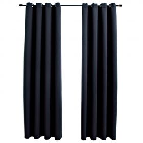 Draperii opace cu inele metalice