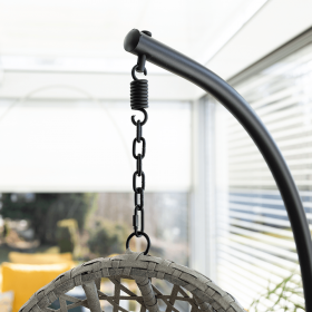 Scaun suspendat, gri / negru / maro, NEUL