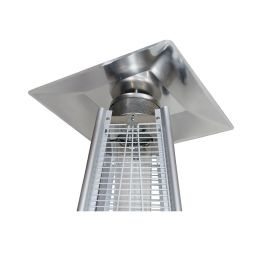 Incalzitor de terasa tip piramida pe GPL, model LOUXOR, putere 13kW, INOX, CALORE