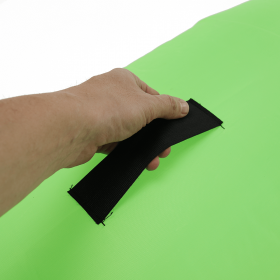 Geanta scaun gonflabila / geanta lenesa, verde, LEBAG