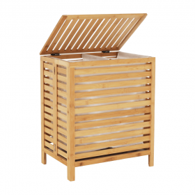 Cos de rufe, bambus natural/alb, MENORK
