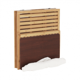 Cos de rufe, bambus natural/alb, MENORK