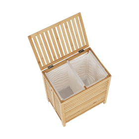 Cos de rufe, bambus natural/alb, MENORK