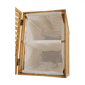 Cos de rufe, bambus natural/alb, MENORK