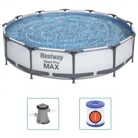 Bestway Set de piscina Steel Pro MAX, 366 x 76 cm
