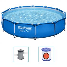Bestway Piscina cu cadru Steel Pro, 366 x 76 cm