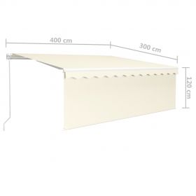 Copertina retractabila manual cu stor & LED