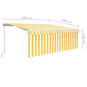 Copertina retractabila manual cu stor&LED