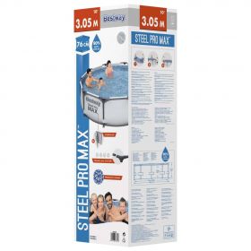 Bestway Set de piscina Steel Pro MAX, 305x76 cm