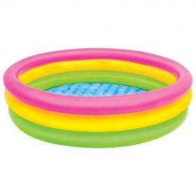 Intex Piscina gonflabila Sunset, 3 inele, 114x25 cm