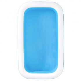 Bestway Piscina gonflabila, albastru/alb, 262x175x51 cm dreptunghiular