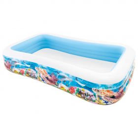 Intex Piscina Center Family Pool, 305x183x56 cm, design marin