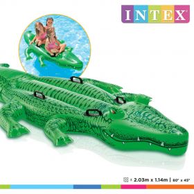 Intex Jucarie de piscina crocodil gigant ride-on, 203x114 cm