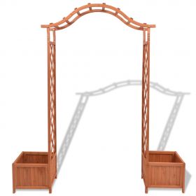 Spalier arcada trandafiri cu ghivece 180 x 40 x 205 cm