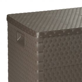 Cutie de depozitare pentru gradina maro 120x56x63 cm PP ratan
