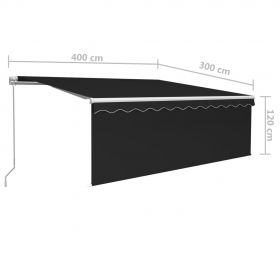 Copertina retractabila manual cu stor & LED