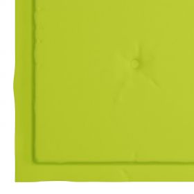 Scaune bucatarie cu perne verde aprins, 4 buc., lemn masiv tec, verde