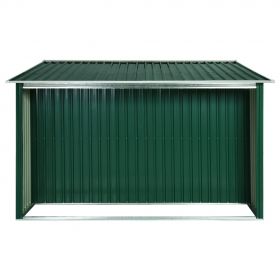 Sopron de gradina cu usi glisante, 329,5 x 312 x 178 cm, otel