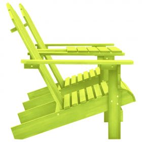 Scaune de gradina Adirondack cu masa de ceai, lemn masiv brad