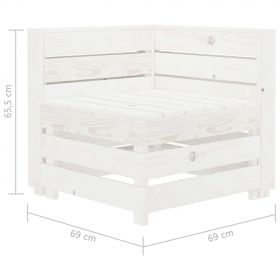 Canapea din paleti de gradina cu 2 locuri, lemn